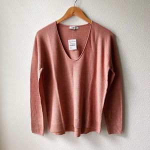 Madewell Kimball Heather Rose Sweater - Small NWT